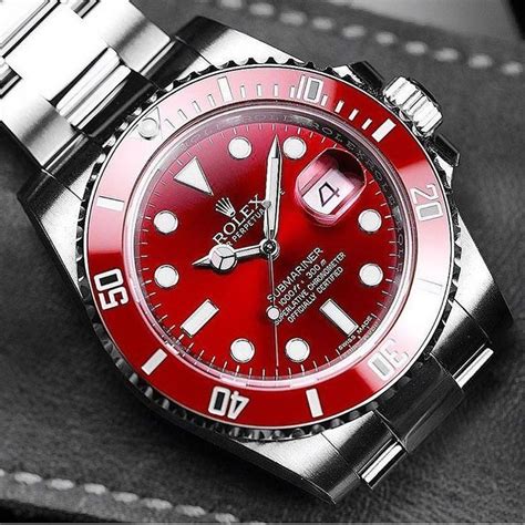 rolex submariner bleu rouge|rolex submariner red price.